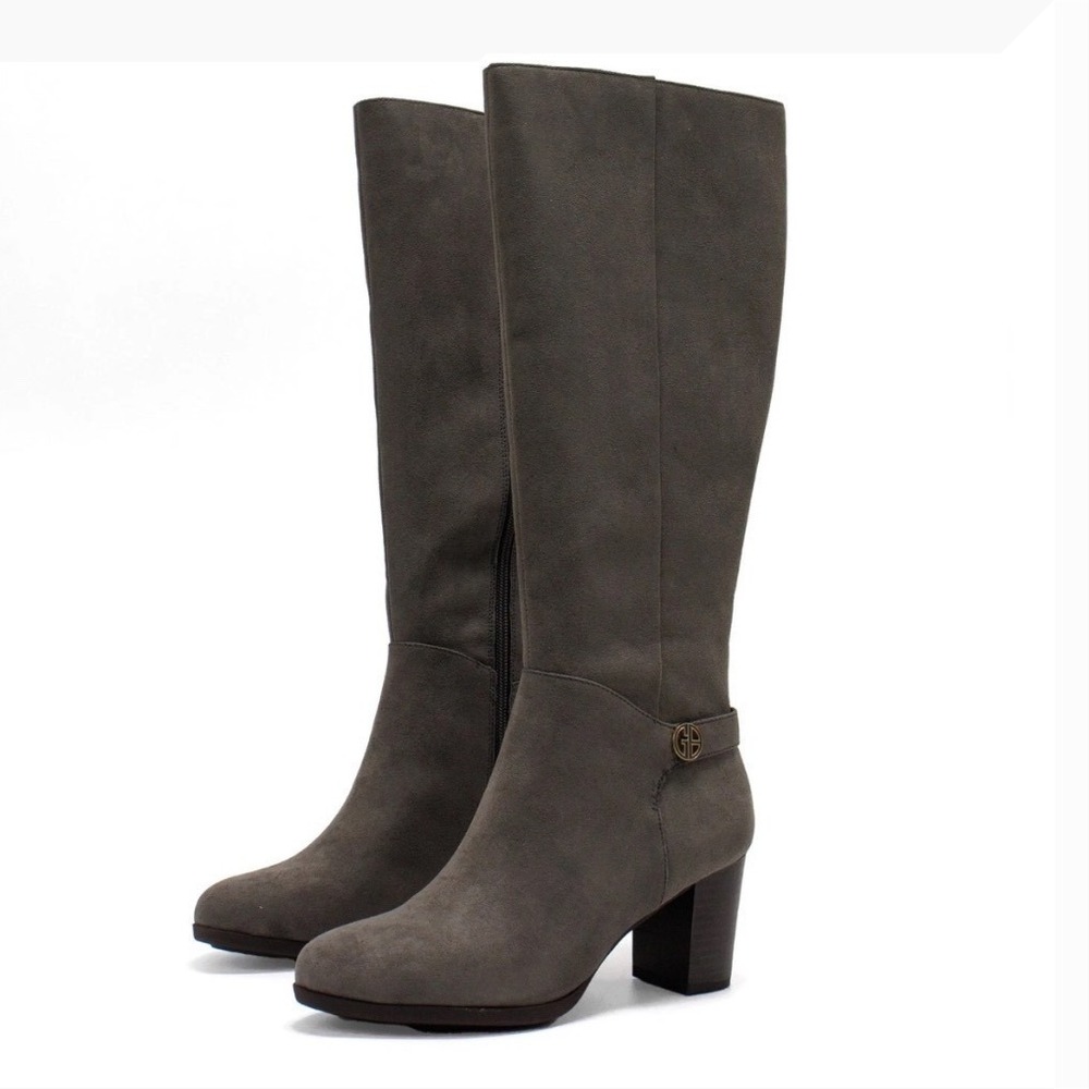 GIANI BERNINI ADONNYS MEMORY FOAM KNEE-HIGH BOOTS 11M wide calf